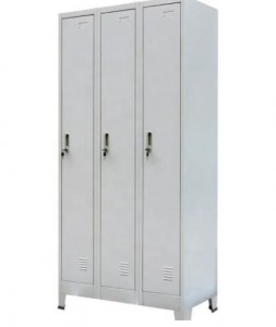 Factory custom high quality stainless steel cheap modern 3 door lower white wardrobe with legs